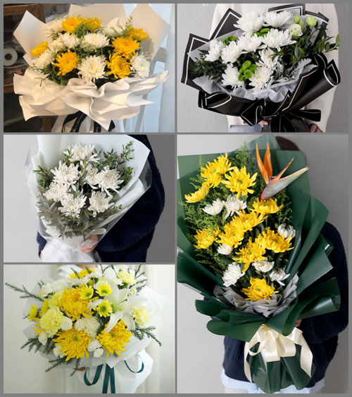 广东揭阳市普宁市梅塘镇瓜园村白事花束代送